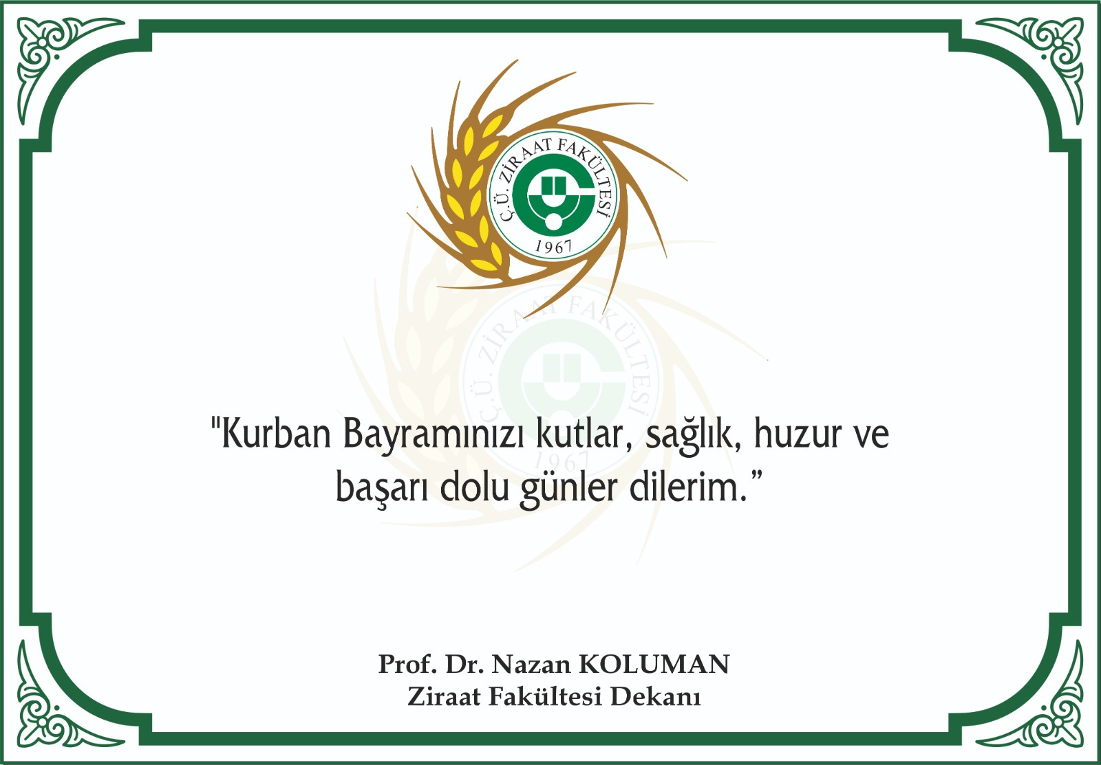 Kurban  Bayramımız Mübarek Olsun